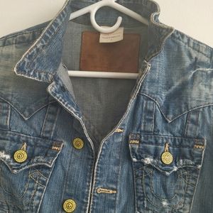 TRUE RELIGION MENS DENIM JACKET